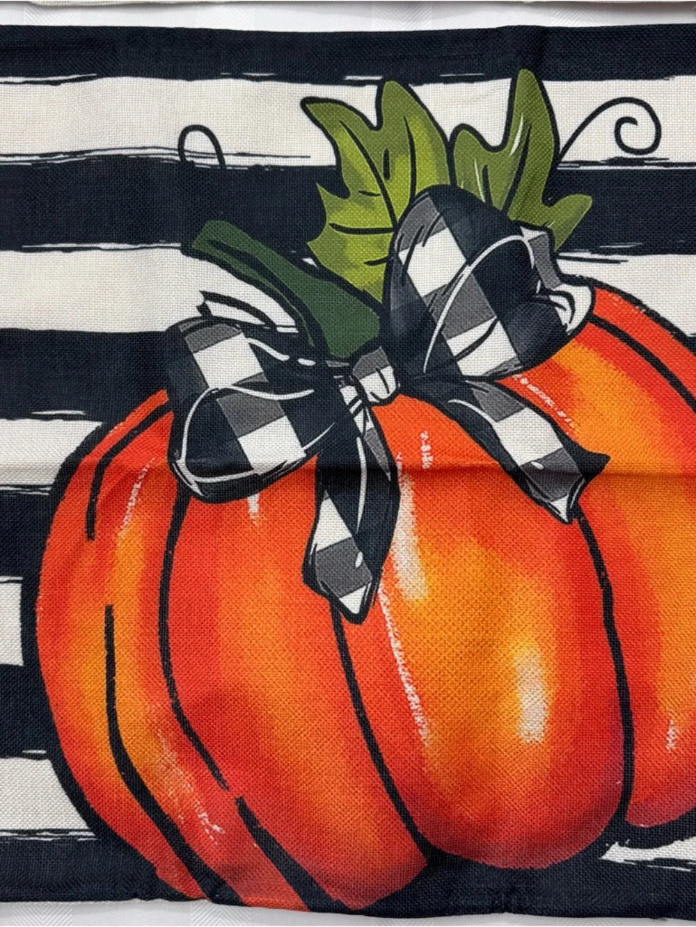 Hello Pumpkin Fall Accent Pillow Set - Orange Seasonal Throw Pillows